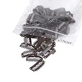 SWACC 100 Pcs U Shape Metailic Snap Clips ins for Hair Extension Hairpiece DIY Snap-Comb Wig Clips with Rubber (Brown, General U Shape 6 Holes)