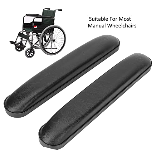 Chair Armrest Pads, Wheelchair Padded Ergonomic Chair Arm Pads Arm Rest Waterproof Pu Transport Seat Cushions Chair Support Cushion Cover Accessories For Office Chair Wheelchair #TOP1