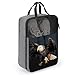 3D Bald Eagle Shoe Bags for Travel Water-Resistant Shoes Pouch with Handle Fashion Shoe Organizer with Zipper Closure Portable Sneaker Carrier for Men & Women Daily Use
