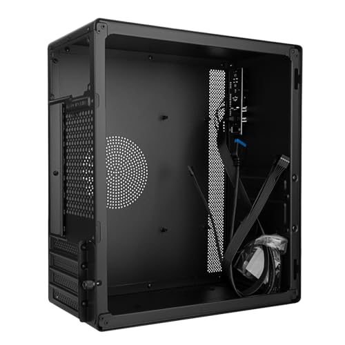 Iesooy Micro ATX Case, MATX Case Mini PC ITX Desktop Computer Case Support Micro ATX/ITX Mini PC case with USB3.0, Support 3.5'' HDD - Thumbnail 2