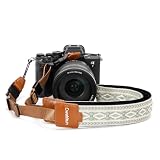 Cwatcun Bohemian Floral Camera Strap, Adjustable Crossbody DSLR Strap for Canon, Nikon, Sony, Quick Release Comfortable & Secure Neck/Shoulder Strap for Outdoor Travel Photography