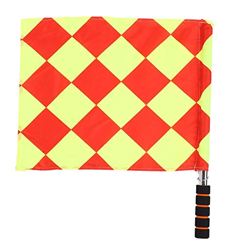 Bandeira de árbitro de futebol, 2 peças/bolsa de futebol árbitro esportivo Match Linesman bandeira c