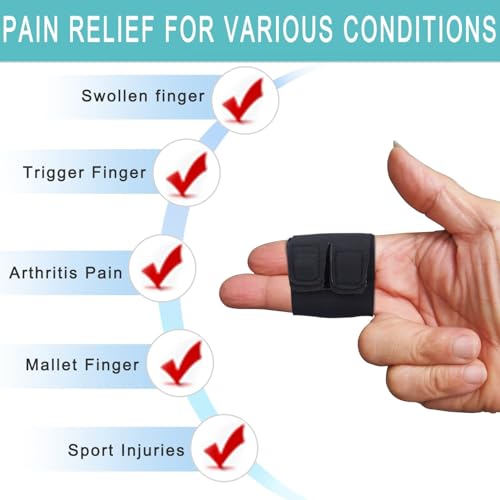 Buy Leosportz Finger Splint for Pain Relief - Reusable Dual Finger Support for Arthritis Pain Relief | Adjustable Finger Brace Trigger Finger Splints Mallet Finger Support Compression (One Size, 1, Count) Online at Low Prices in India - Amazon.in - Image 5