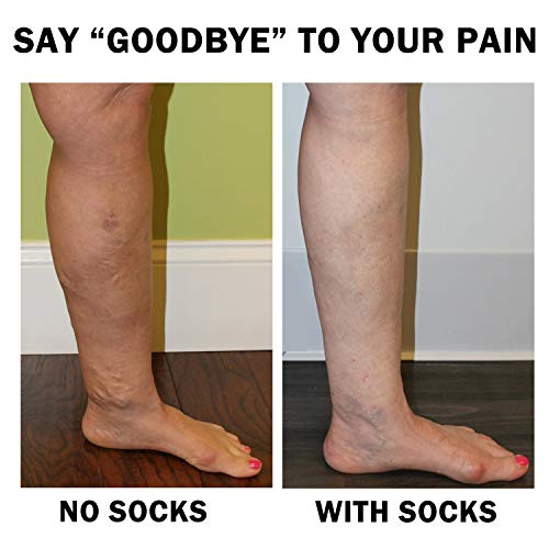 Graduated Medical Compression Socks Women Men-20-30 mmHg is Best for Circulation,Running,Athletic,and Travel,Pregnancy (04-Black/Gray/Navy/Black-4 Pack, Large-X-Large)