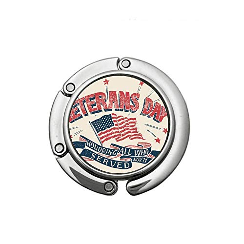 Preisvergleich Produktbild Verschiedene Design Aquarell Muster Schulter Handtasche Falten Geldbörse Kleiderbügel Haken Set Veterans Day zu Ehren Aller, die gedient haben