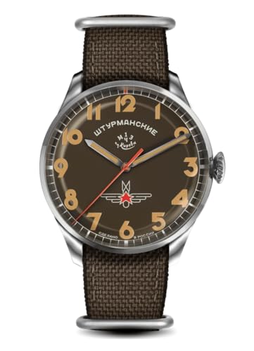 Montre Sturmanskie Gagarin : Cadeau Idéal Homme avec Mouvement Automatique et Cuir 2416