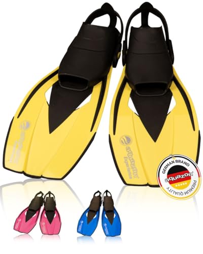 AQUAZON pinne EXPERIENCE, pinne regolabili, pinne da snorkeling, pinne da immersione, pinne da nuoto per bambini e adulti per lo...