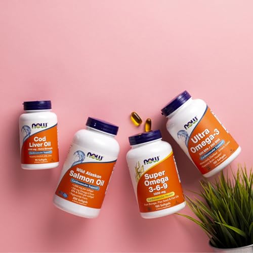 NOW Supplements, Ultra Omega-3 Molecularly Distilled and Enteric Coated, 180 Softgels - Image 6