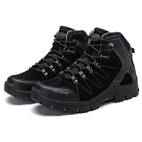Ikeyo Zapatos de Senderismo para Hombre Impermeables Botas de montaña Zapatos de High Cut Trekking Antideslizantes AL Aire Libre Sneakers