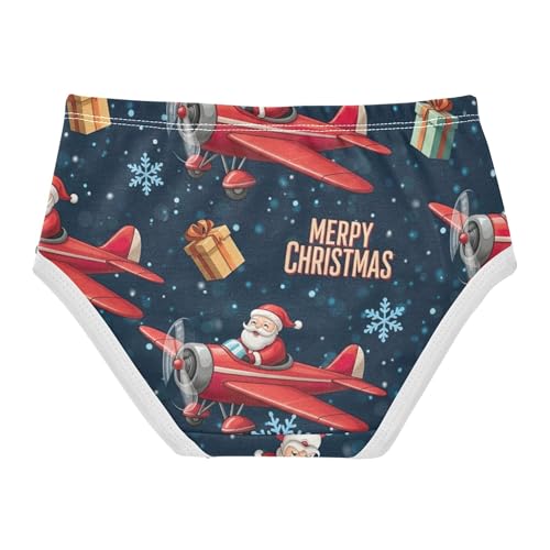 Cotton Girls Underwear Toddler Santa Claus Red Christmas Little Girl Panties Personalized Kids Undies Briefs 2t2