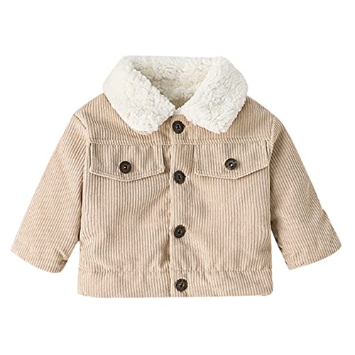 FEESHOW Kinder Fleecejacke Mit Kapuze - Warme Teddy Plüsch Jacke Für Herbst & Winter