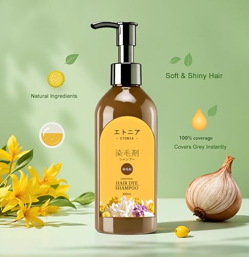 Image of Japanese Hair Dye Shampoo Long Lasting Natural Hairdye Shampoo For Unisex, Premium Japanese Natural & Hair Colourshampoo Black | Home Haircolor Solution 300Ml (Pack Of 1) (2Pack)