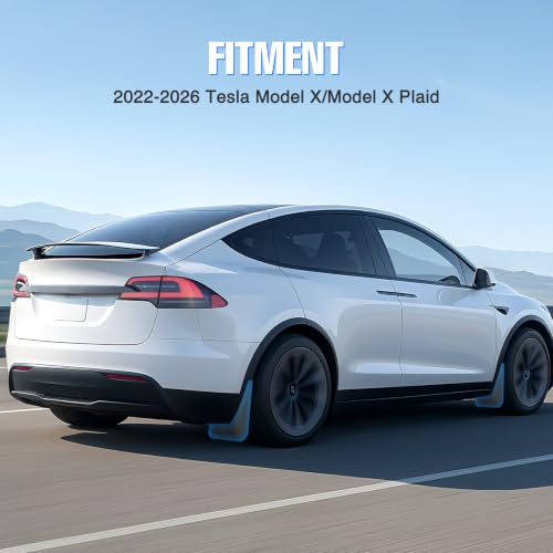 Image of Nilight Mud Flaps Splash Guards for Tesla Model X 2022 2023 2024 2025 2026