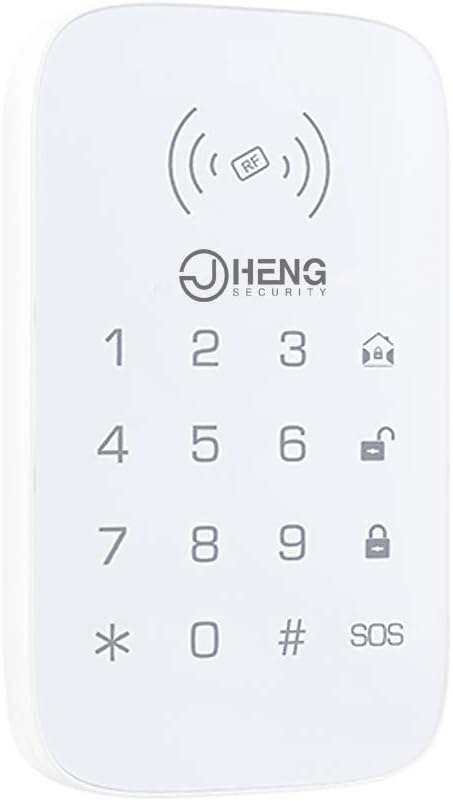 JCHENG Wireless Touch Keypad for JCHENG Series Home Security Alarm System Wireless Password Keypad