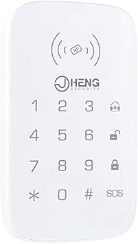 JCHENG Wireless Touch Keypad for JCHENG Series Home Security Alarm System Wireless Password Keypad
