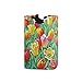 Funnyy - Cesto portabiancheria in tessuto pieghevole con motivo a tulipani e fiori, con manici per cesto regalo, impermeabile, pieghevole, per vestiti sporchi, scuola materna