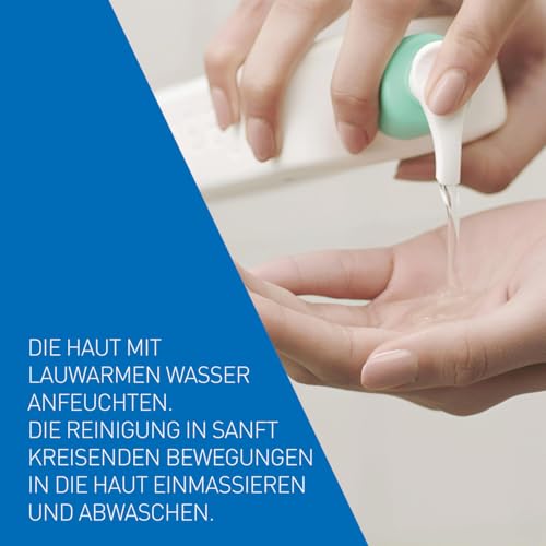 CeraVe Schäumendes Reinigungsgel für Gesicht und Körper, Feuchtigkeitsspendend und hautstärkend, Für normale bis fettige Haut, Mit Hyaluron und 3 essenziellen Ceramiden, 562 ml