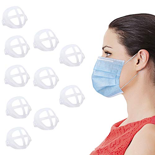 3D Bracket Lipstick Protection Cool Mask Bracket for Summer for Running for adult（10pcs）