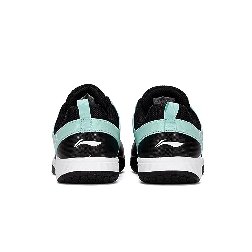 Image of Li-Ning Ultra Speed Non-Marking Badminton Shoe|Indoor Sports|Stability Heel, Prototypical Sole, Lightweight Shoe (Black /Yucca,UK 10)