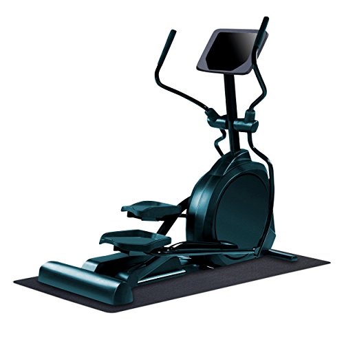 MotionTex Workout Exercise Equipment Mat, 30" x 66", Black