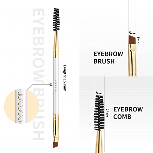 image for Docolor Duo Eyebrow Brush,Professional Angled Eye Brow Brush and Spool