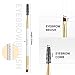 Docolor Eyebrow Brush Duo Eyebrow Spoolie Professional Angled Eye Brow Brush Perfect for Lining and Shaping Brows, Spoolie for Brows or Lashes White