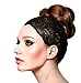 ShariRose Black Lace Headband for Women Hair Accessories For Women Stretch Lace Vintage Floral Headband Makeup Headband Hairbands Handmade Quality Hairbands (Black lacey floral)