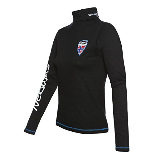 Nebulus Pull à col roulé Chaud pour Femme XL Noir - Noir Cover