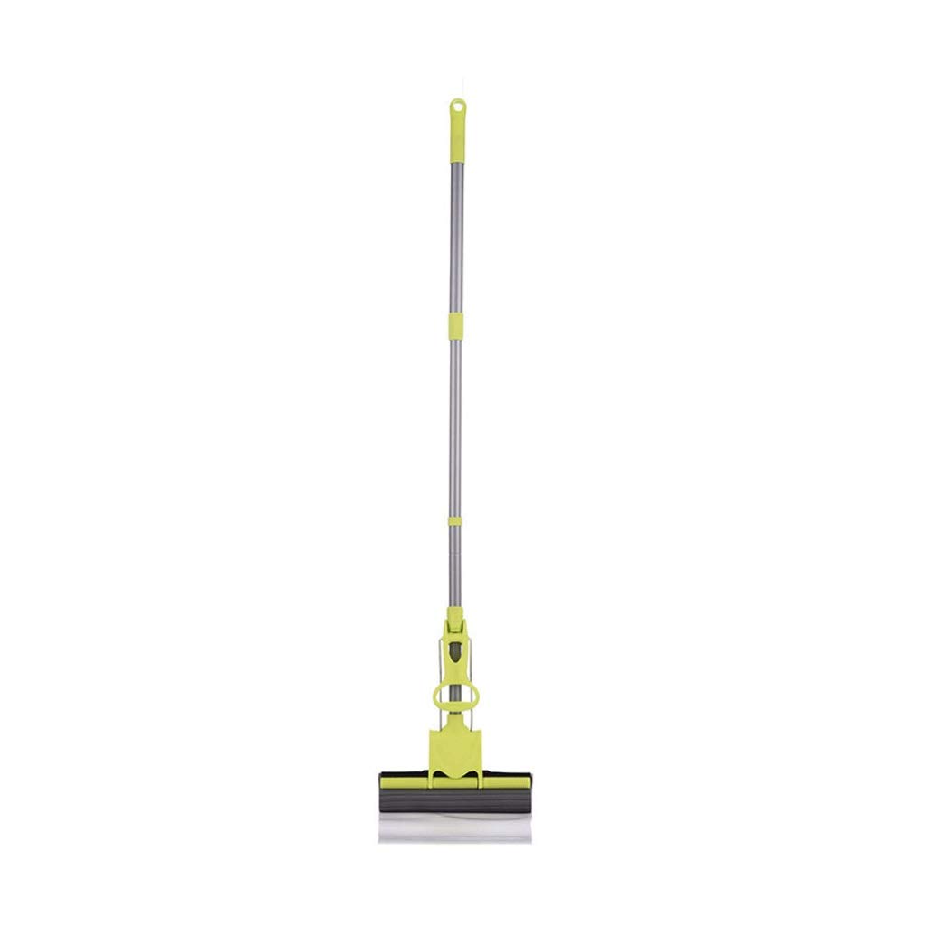 Fregona de Esponja de PVA para el hogar de la Cocina, fregona de Esponja de Espuma de PVA con Rodillo cuádruple súper Absorbente, Limpiador de Pisos Multiusos, Verde