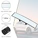 REGUICORP Rear View Mirror, 12 Inch Universal Wide Angle Rear View Mirror Accessories Panoramic Convex Clip-on for Cars, SUVs, Trucks, Vehicles