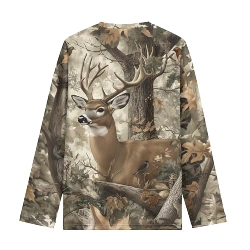 WELLFLYHOM Boy's Novelty T-Shirt Long Sleeve Shirts Casual Crewneck Top Pullover Tees Top Fall Clothes 3-16T2