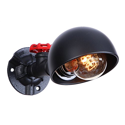 ZYMEN Lámpara de pared de viento Industrial Retro, personalidad creativa, loft americano, hierro forjado, sala de estar, comedor, estudio, dormitorio, lámpara de pared para cabecera Commemoration Day