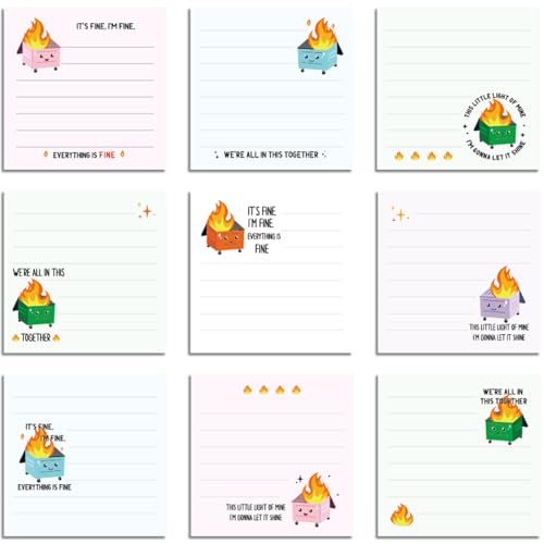 Blocs-notes autocollants contre le stress au travail avec listes de choses à faire amusantes