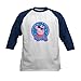 CafePress Peppa Pig Attitude is Everything Baseball Jersey Kids Cotton Baseball Jersey, 3/4 Raglan Sleeve Shirt Navy/White