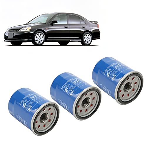 Fydun 3pcs Oil Filters Metal Stable High Efficiency Engine Oil Filter 15400 RTA 003 High Performance Replacement for ACCORD - Image 2