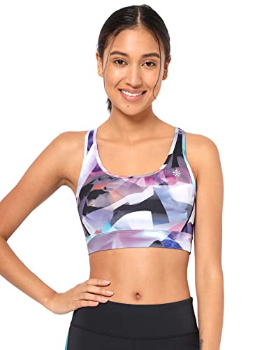 Image of Women's Polyester Lightly Padded Wire Free Sports Bra Multicolored