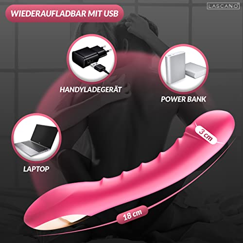 Lascano Vibrator G-Punkt | Dildo mit 12 Vibrationsmodi | Sexspielzeug für die Frau | Realistischer Dildo | Vibrator leise | Stimulation Klitoris | Sex Toys Paare – Bild 3