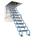 Automatic Loft Telescopic Ladder Remote Control Attic Folding Staircase Titanium Magnesium Alloy Pulldown Ladder for Ceiling