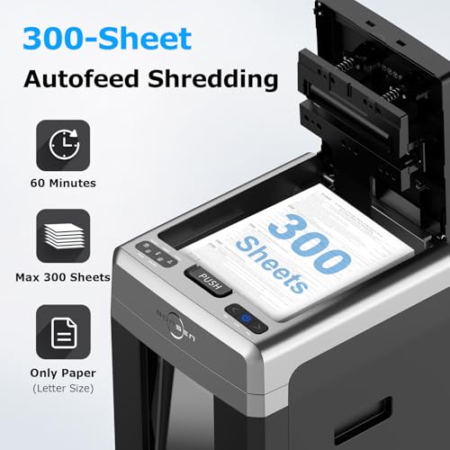 BONSEN 300-Sheet Auto Feed Paper Shredder S3113 の商品画像 1