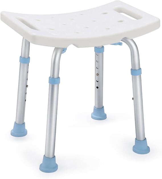 OasisSpace Shower Chair, Adjustable Bath Stool Chair for Inside Shower Tool Free