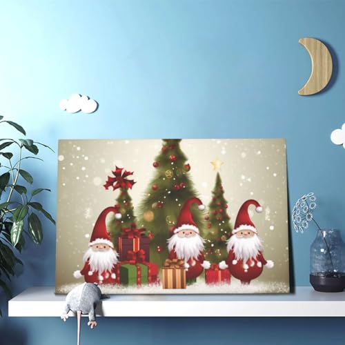 Impression sur toile Merry Christmas cadeau deco moderne chambre