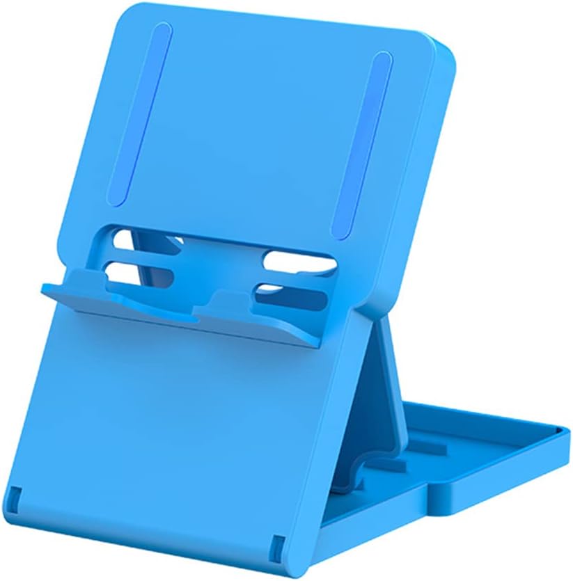 Adjustable Stand Compatible with Nintenso Switch, Foldable Portable Compact Playstand for Switch OLED/Switch Lite Console Playing and Charging, Switch Holder Mount with 5 Height Settings (Blue)