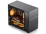 JONSBO D31 MESH Black Micro ATX Computer Case, MATX/ITX Mainboard/Support RTX 4090(335-400mm) GPU 360/280AIO,Power ATX/SFX: 100mm-220mm Multiple Tool-Free Design,Black