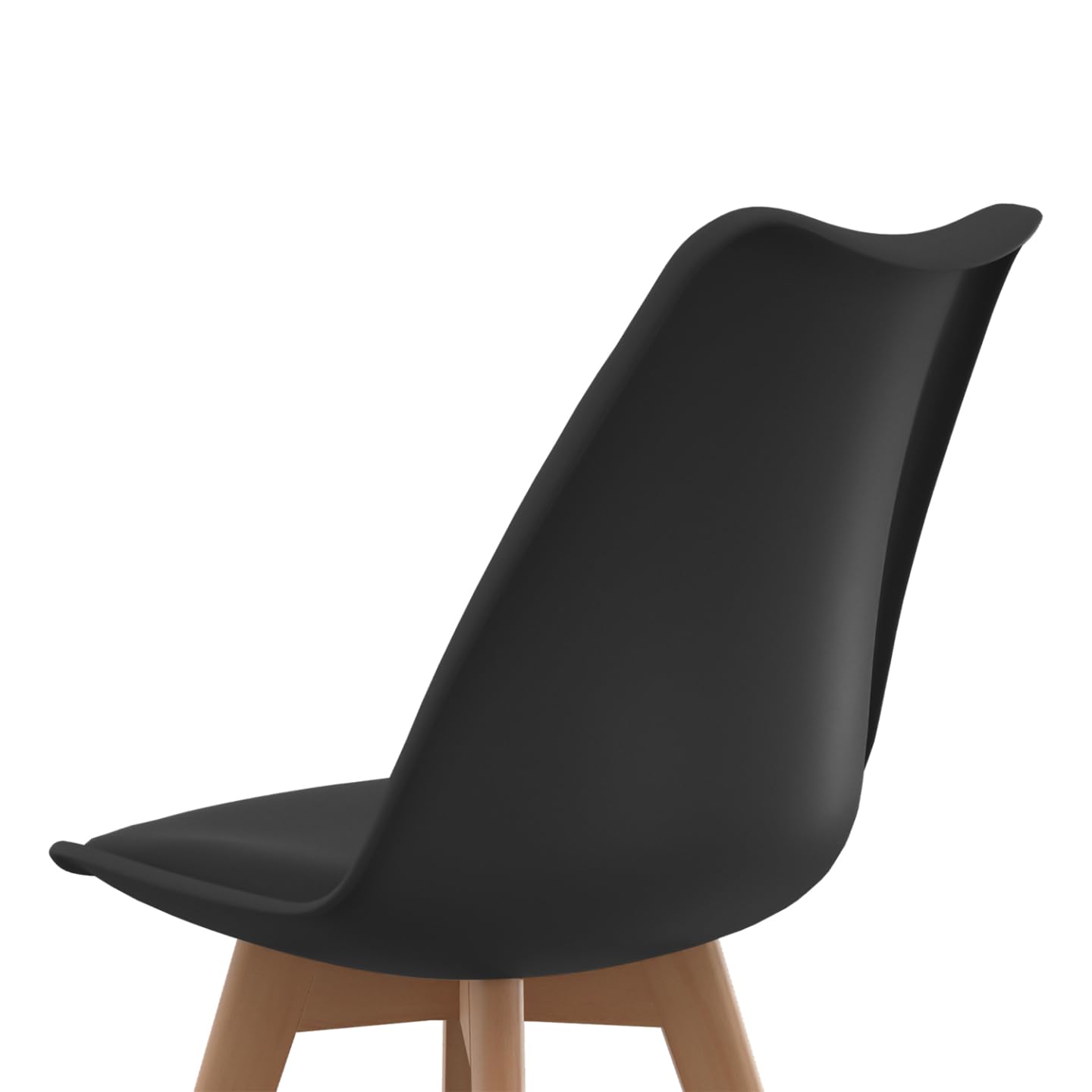 IDMarket SARA Mix Color Gris Claro, Blanco, Gris Oscuro X2, Negro x2 - Juego de 6 sillas escandinavas