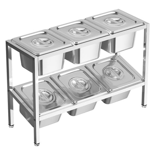 Juego de estante de especias con dispensador, organizador de encimera para soluciones de almacenamiento de cocina y bufé