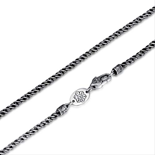 Collier de torsion en argent 2mm pour hommes et femmes qui cherchent un bijou classique