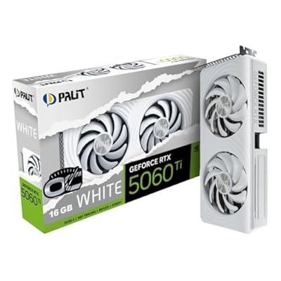 Palit GeForce RTX 5060 Ti White OC, GeForce RTX 5060 Ti, 16 GB, GDDR7, 128 Bit, 7680 x 4320 Pixel, PCI Express 5.0 | Ya disponible en tu tienda friki favorita! En mundofriki.es! Palit GeForce RTX 5060 Ti White OC, GeForce RTX 5060 Ti, 16 GB, GDDR7, 128 Bit, 7680 x 4320 Pixel, PCI Express 5.0 | Ya disponible en tu tienda friki favorita! En mundofriki.es!