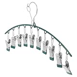 Construction robuste : fabriqué en acier inoxydable, ce cintre est résistant à la déformation. organisateur de chaussettes, cintre avec pinces pour le séchage