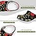 Fashion Beach Pool Slippers Toddler Slides Sandals Children Water Shower for Boy Floral Flowers Black Red Roses