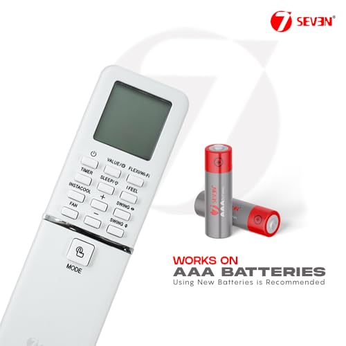 Image of 7SEVEN Compatible of Bpl Inverter Ac Remote Original Model 261 Suitable for Split Air Conditioner Ensure Each Key Function Match and Genuine Remotes Should Replicate Exactly for Better Performance